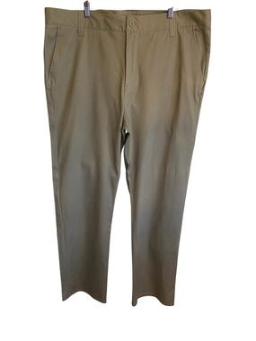 Akademiks Men’s Khaki Chino Pants 44x34 Straight Leg Casual Big & Tall